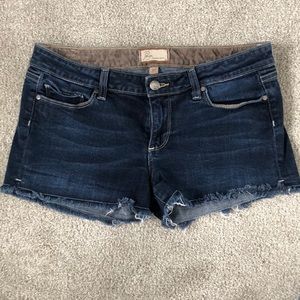 Paige cut off denim shorts